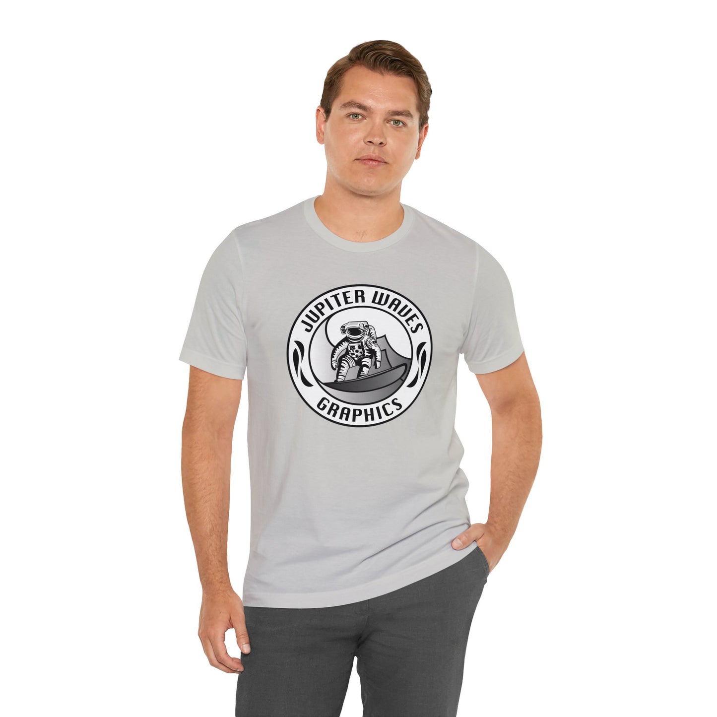 Jupiter Waves Graphics B/W logo T-shirt