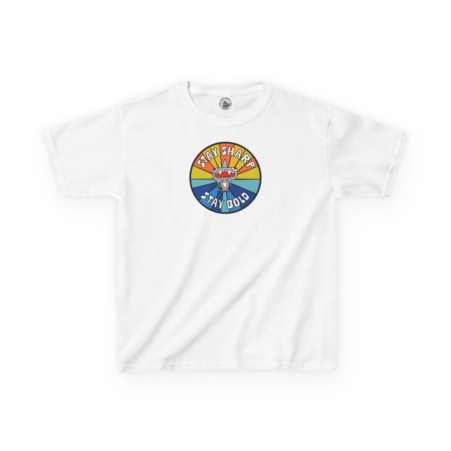 Kids Shark T-Shirt - "STAY SHARP" "STAY BOLD"