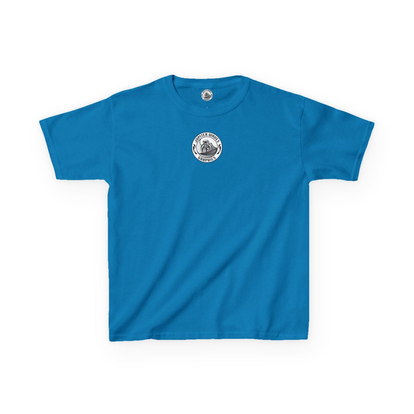 Kids Jupiter Waves Graphics Black and White Logo Shirt.