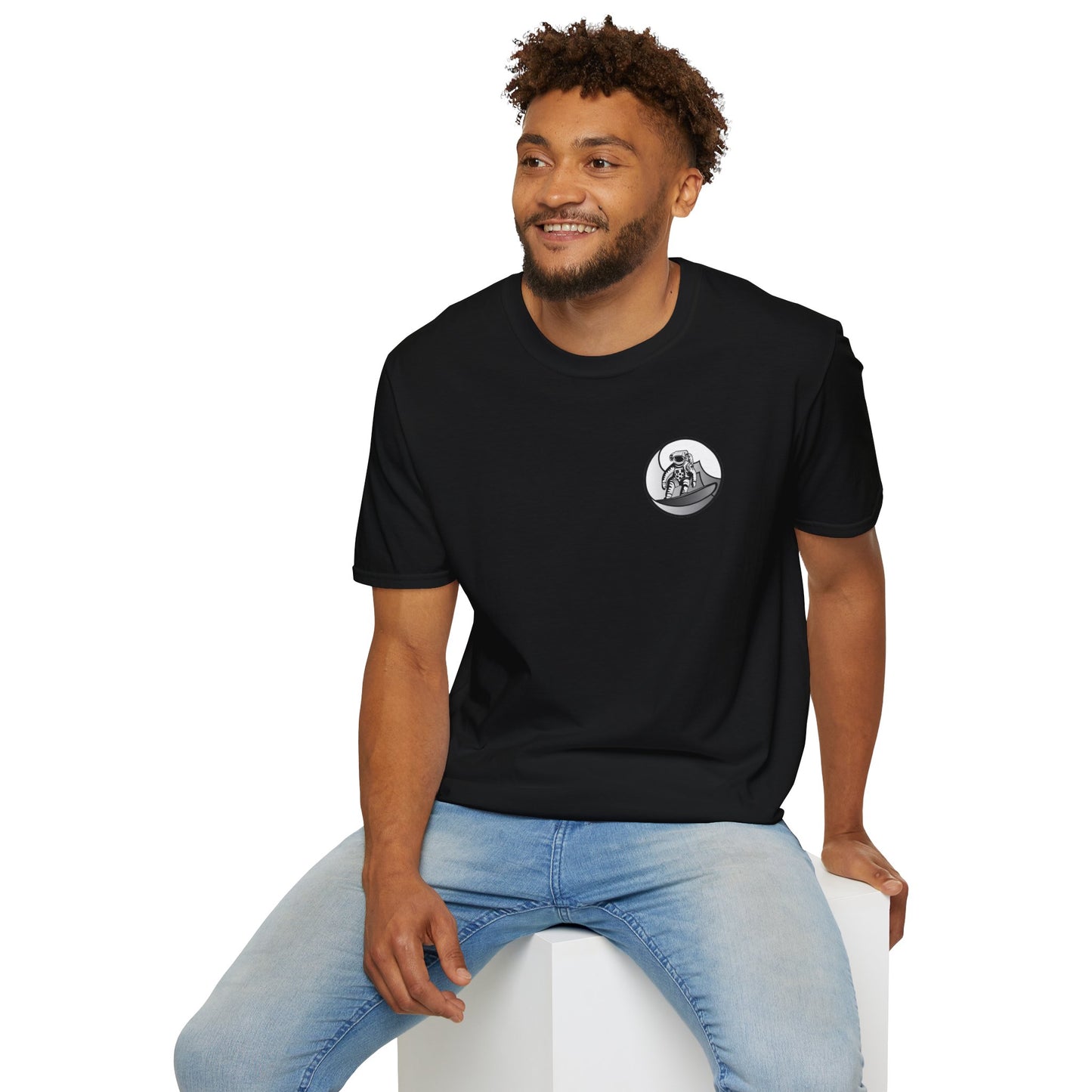 Jupiter Waves Graphics B/W Logo Shirt