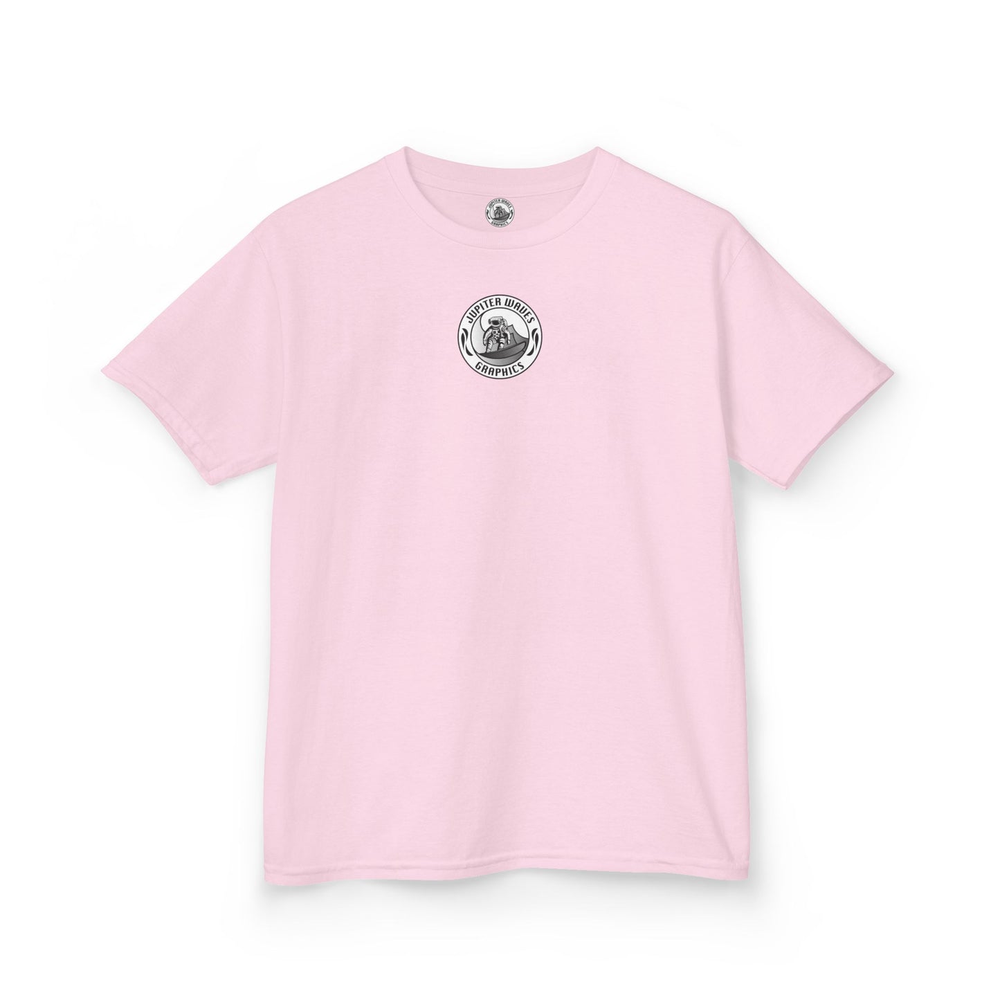 Kids Jupiter Waves Graphics Black and White Logo Shirt.