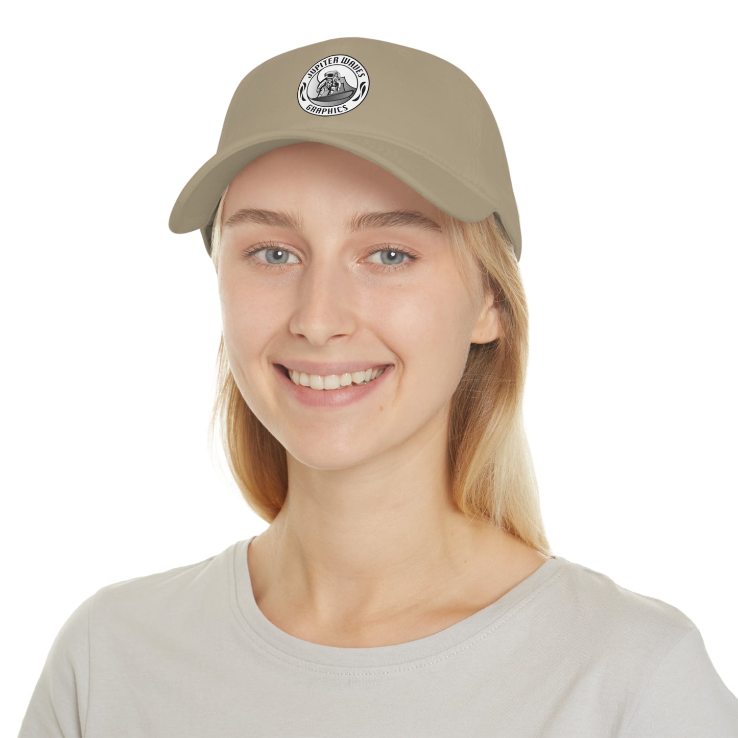 Jupiter Waves Graphic B/W Logo Low Profile Baseball Cap