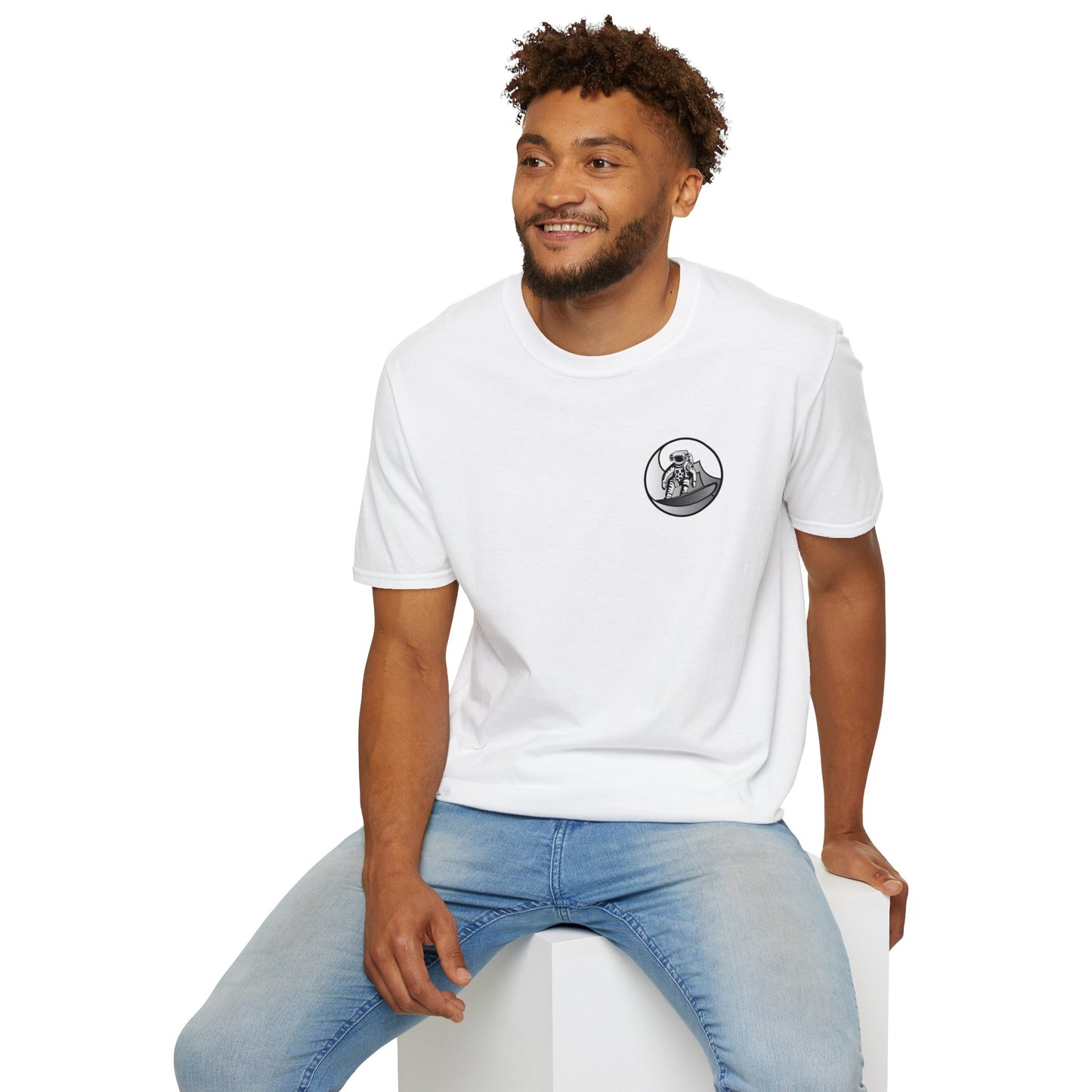 Jupiter Waves Graphics B/W Logo Shirt