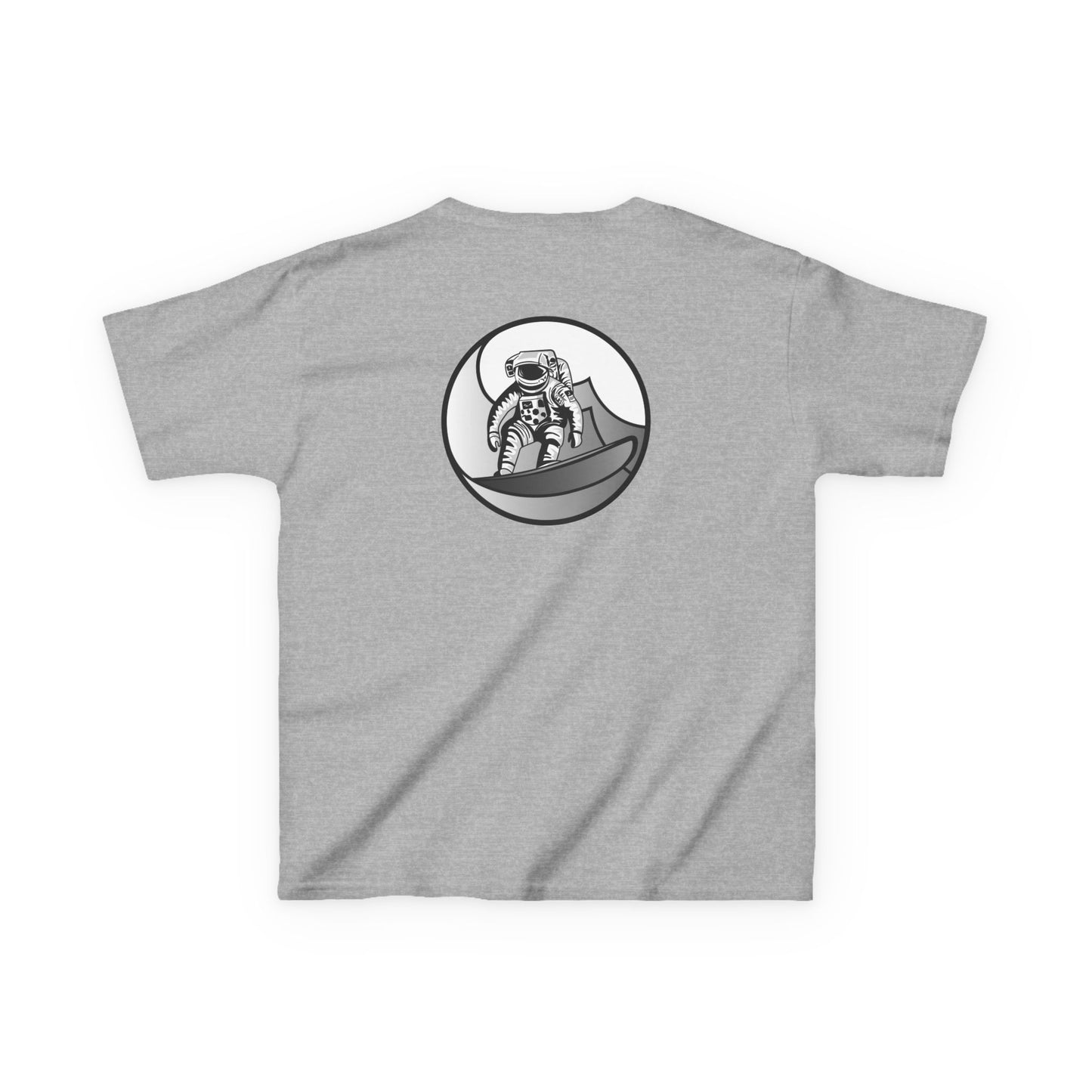 Kids Jupiter Waves Graphics Black and White Logo Shirt.