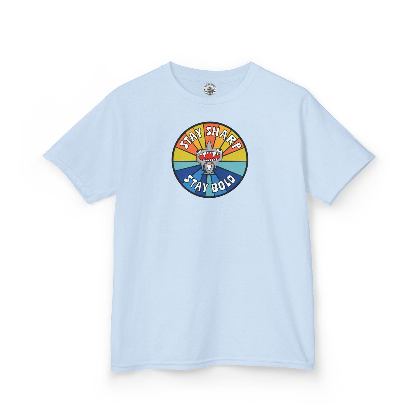 Kids Shark T-Shirt - "STAY SHARP" "STAY BOLD"