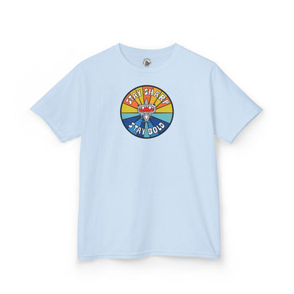 Kids Shark T-Shirt - "STAY SHARP" "STAY BOLD"