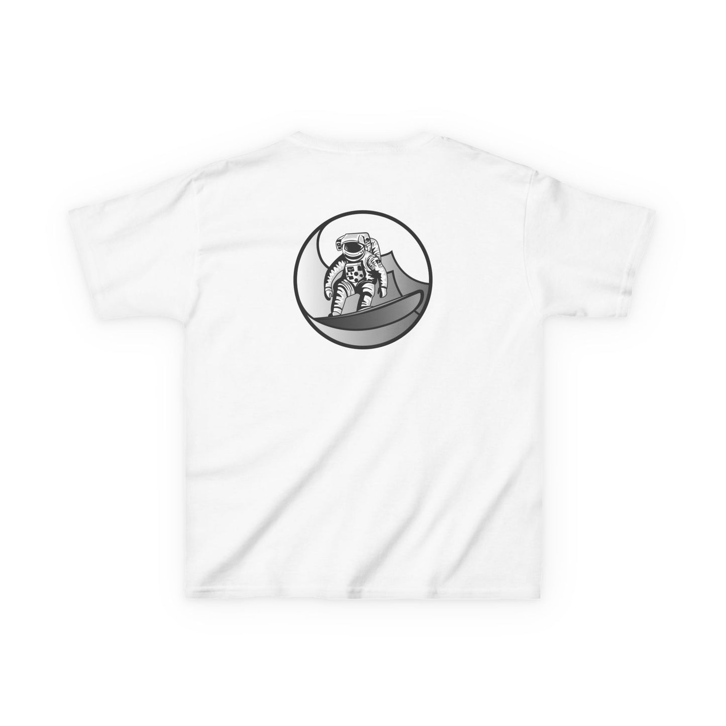 Kids Jupiter Waves Graphics Black and White Logo Shirt.
