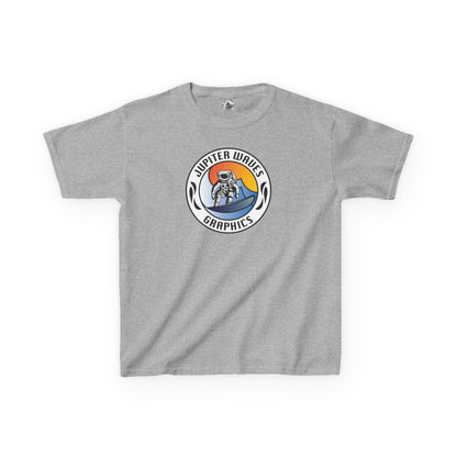 Kids Jupiter Waves Graphics Color Logo Shirt.