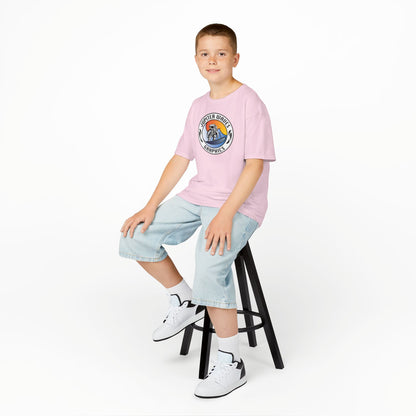 Kids Jupiter Waves Graphics Color Logo Shirt.