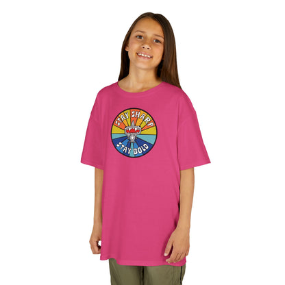 Kids Shark T-Shirt - "STAY SHARP" "STAY BOLD"
