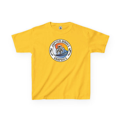 Kids Jupiter Waves Graphics Color Logo Shirt.