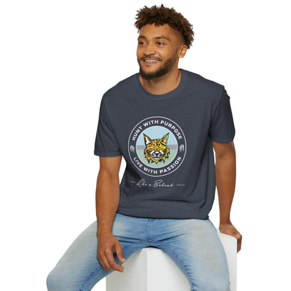 Bobcat Unisex T-Shirt "HUNT WITH PURPOSE" "LIVE WITH PASSION"