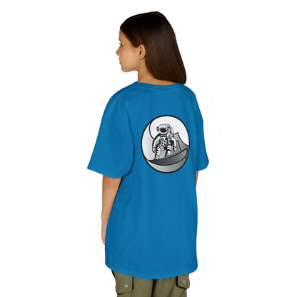 Kids Jupiter Waves Graphics Black and White Logo Shirt.
