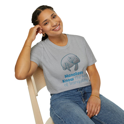 Manatee T-Shirt "Manatees Know The Art of Tranquility"