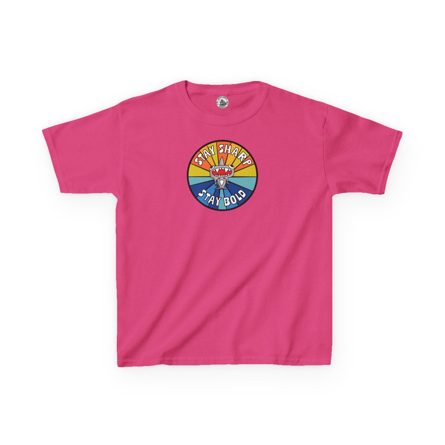 Kids Shark T-Shirt - "STAY SHARP" "STAY BOLD"