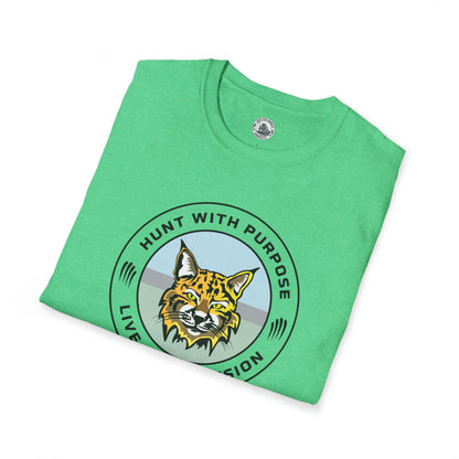 Bobcat Unisex T-Shirt "HUNT WITH PURPOSE" "LIVE WITH PASSION"