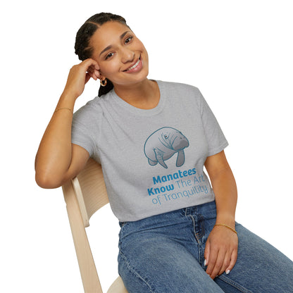 Manatee T-Shirt "Manatees Know The Art of Tranquility"