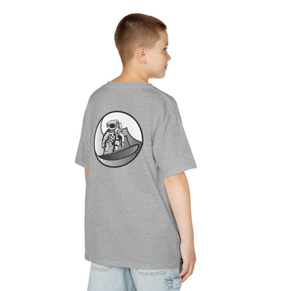 Kids Jupiter Waves Graphics Black and White Logo Shirt.
