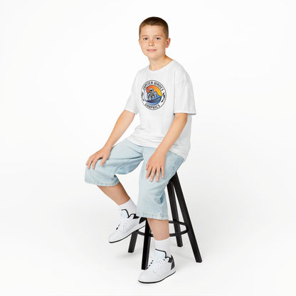 Kids Jupiter Waves Graphics Color Logo Shirt.