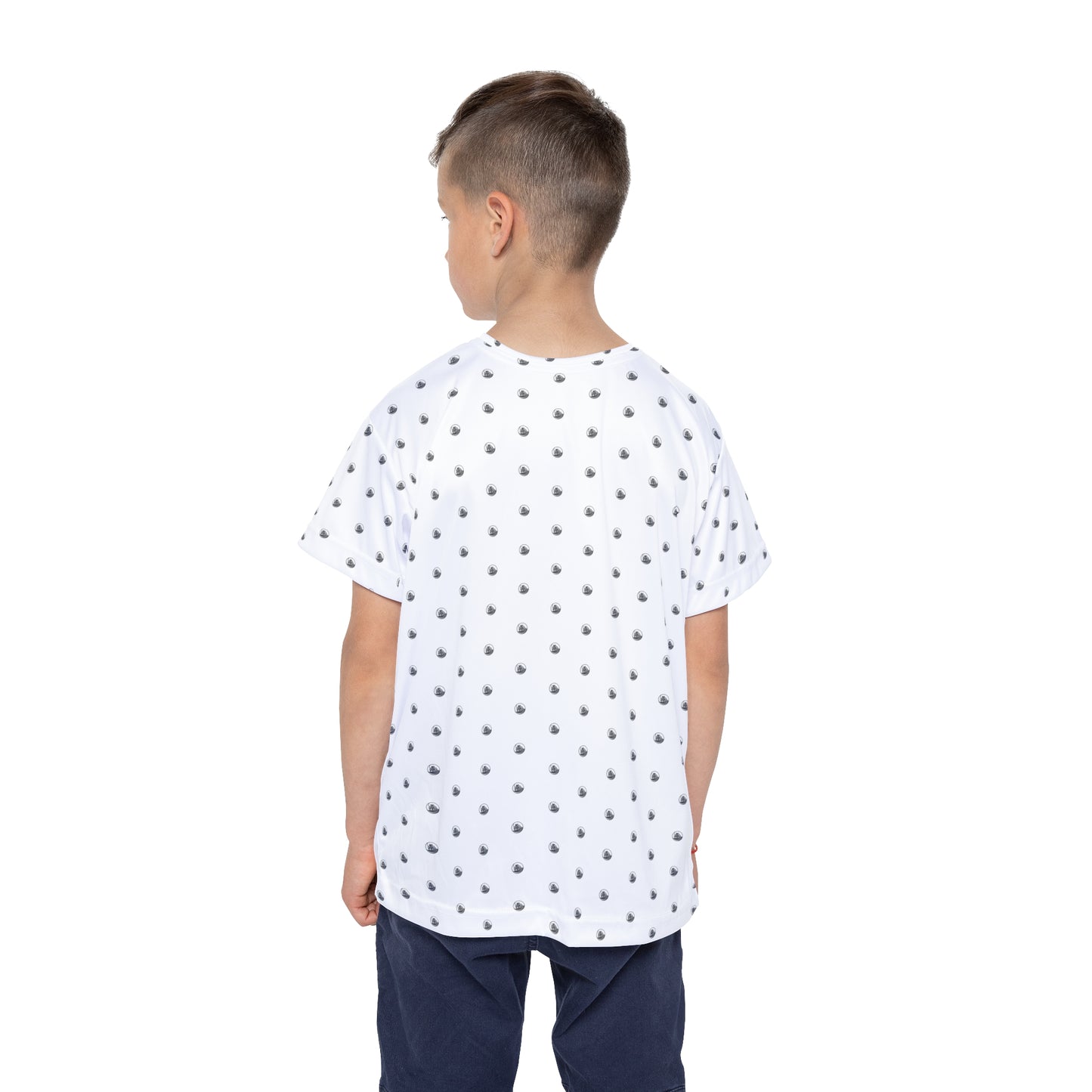 Kids Jupiter Waves Graphics Logo Pattern Design Sports Jersey