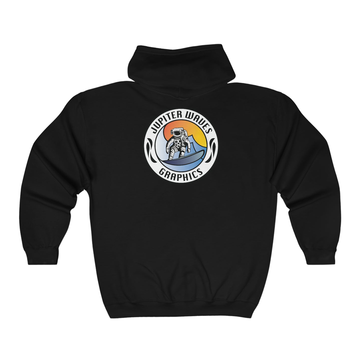 Jupiter Waves Graphics Color Logo Unisex Heavy Blend™ Full Zip Hooded Sweatshirt