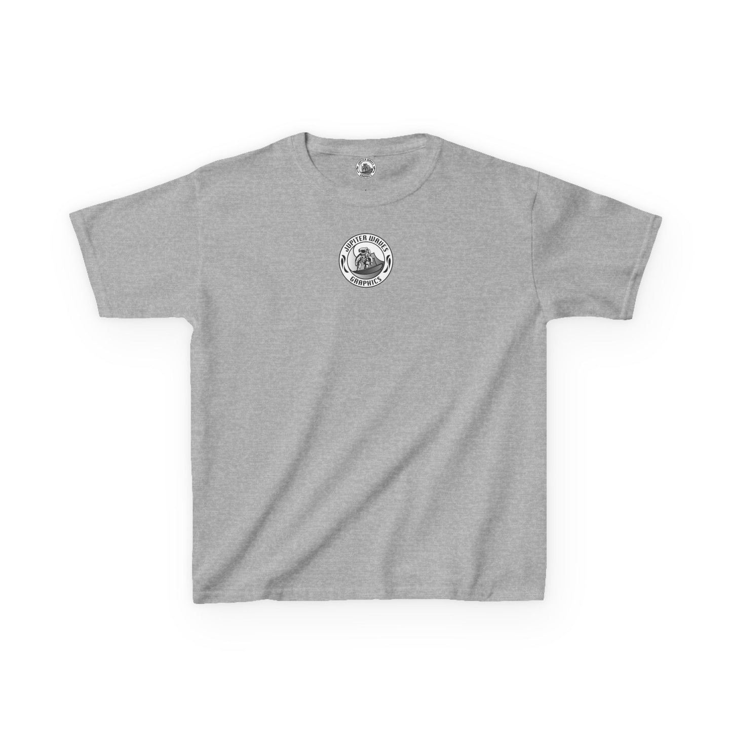 Kids Jupiter Waves Graphics Black and White Logo Shirt.