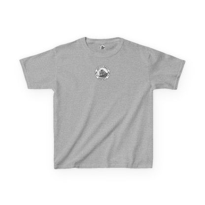Kids Jupiter Waves Graphics Black and White Logo Shirt.