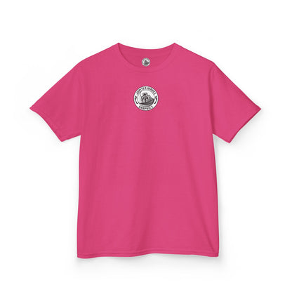 Kids Jupiter Waves Graphics Black and White Logo Shirt.