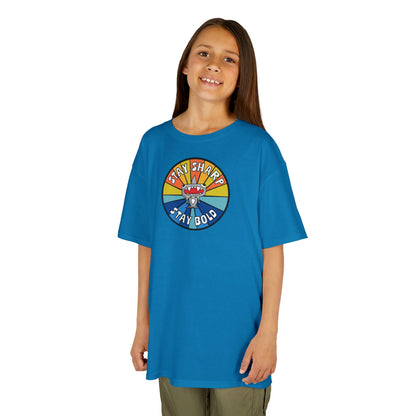 Kids Shark T-Shirt - "STAY SHARP" "STAY BOLD"