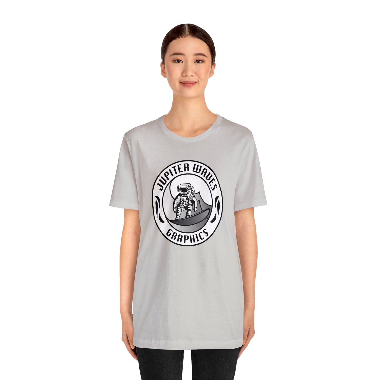 Jupiter Waves Graphics B/W logo T-shirt