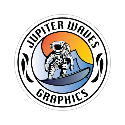 Jupiter Waves Graphics Logo Sticker