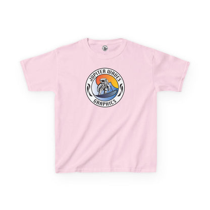 Kids Jupiter Waves Graphics Color Logo Shirt.