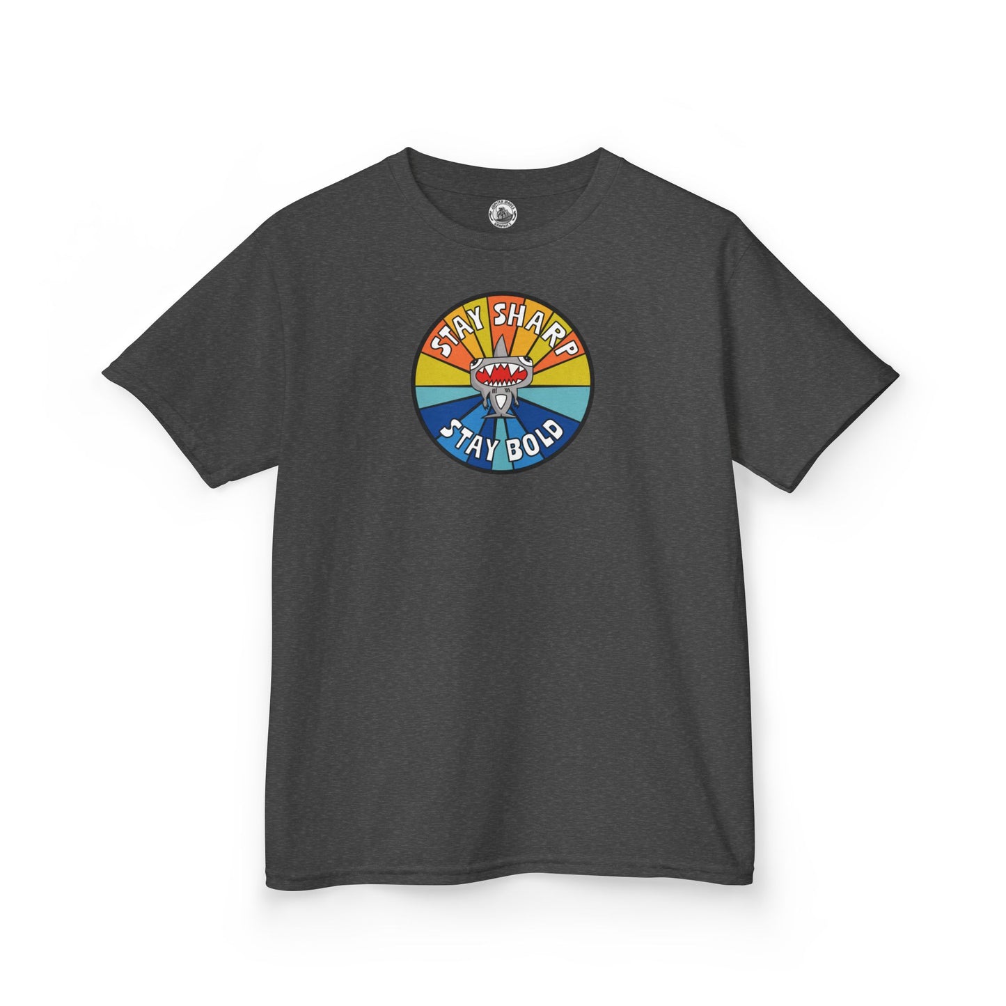 Kids Shark T-Shirt - "STAY SHARP" "STAY BOLD"