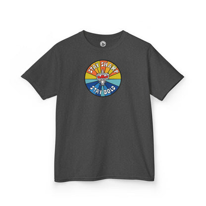 Kids Shark T-Shirt - "STAY SHARP" "STAY BOLD"