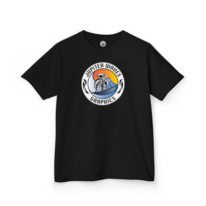 Kids Jupiter Waves Graphics Color Logo Shirt.