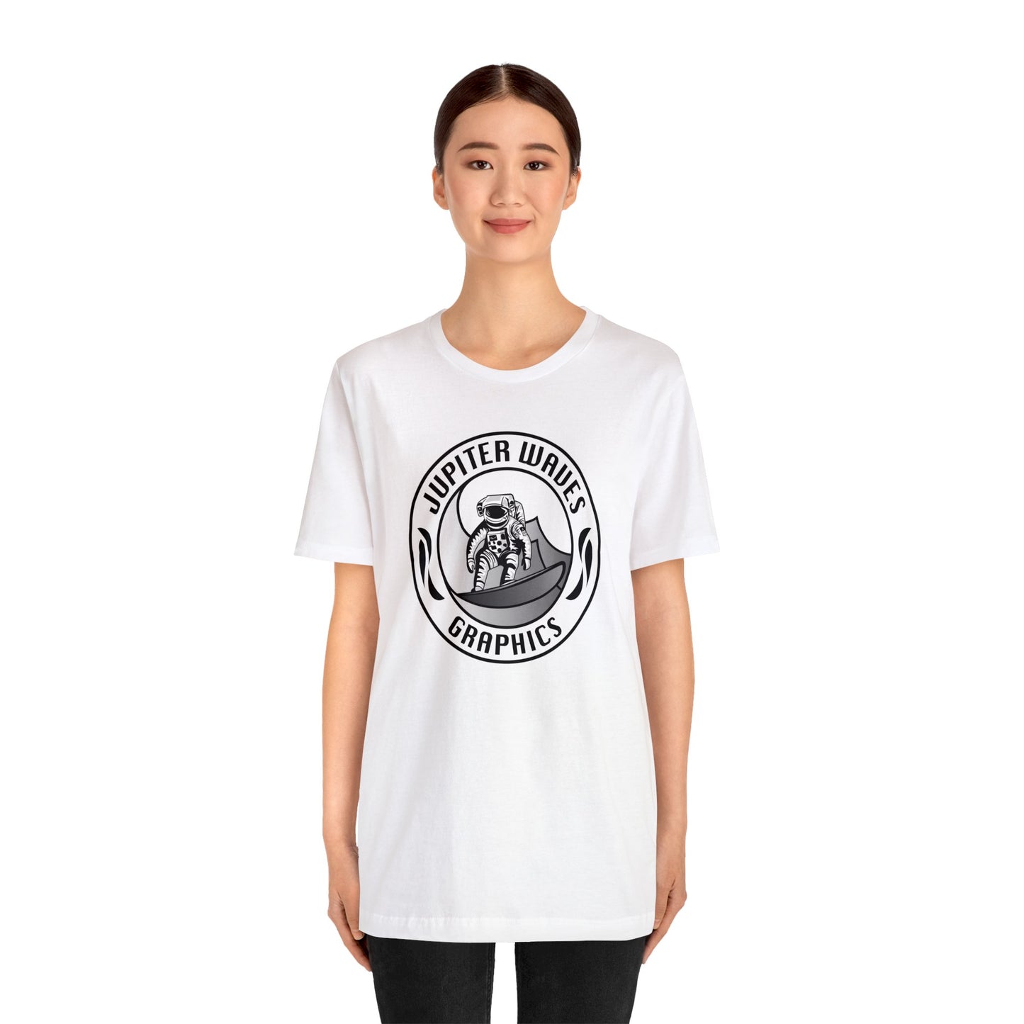 Jupiter Waves Graphics B/W logo T-shirt