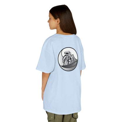 Kids Jupiter Waves Graphics Black and White Logo Shirt.