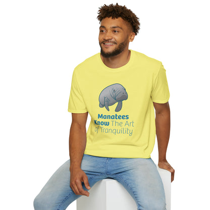 Manatee T-Shirt "Manatees Know The Art of Tranquility"