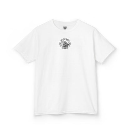 Kids Jupiter Waves Graphics Black and White Logo Shirt.