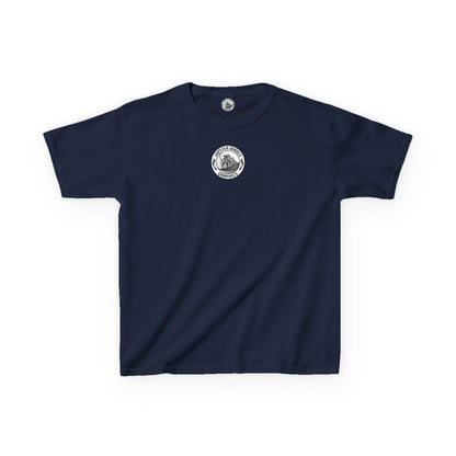 Kids Jupiter Waves Graphics Black and White Logo Shirt.