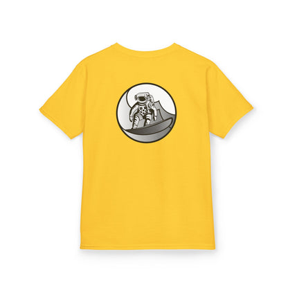 Kids Jupiter Waves Graphics Black and White Logo Shirt.