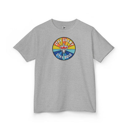 Kids Shark T-Shirt - "STAY SHARP" "STAY BOLD"