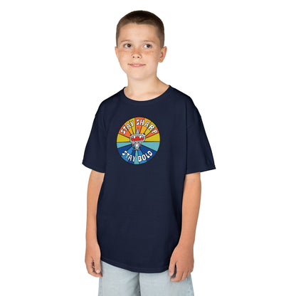 Kids Shark T-Shirt - "STAY SHARP" "STAY BOLD"