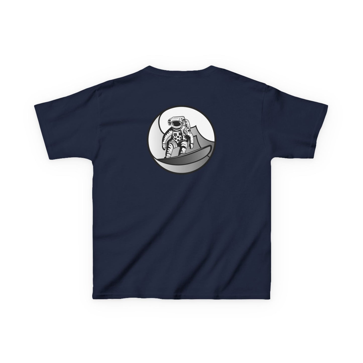 Kids Jupiter Waves Graphics Black and White Logo Shirt.