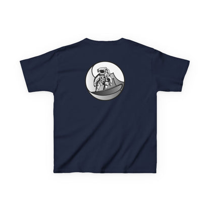 Kids Jupiter Waves Graphics Black and White Logo Shirt.