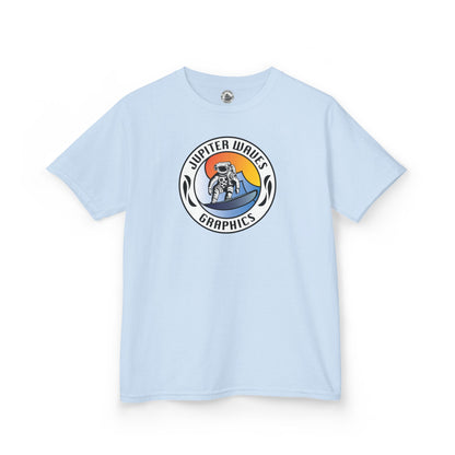 Kids Jupiter Waves Graphics Color Logo Shirt.