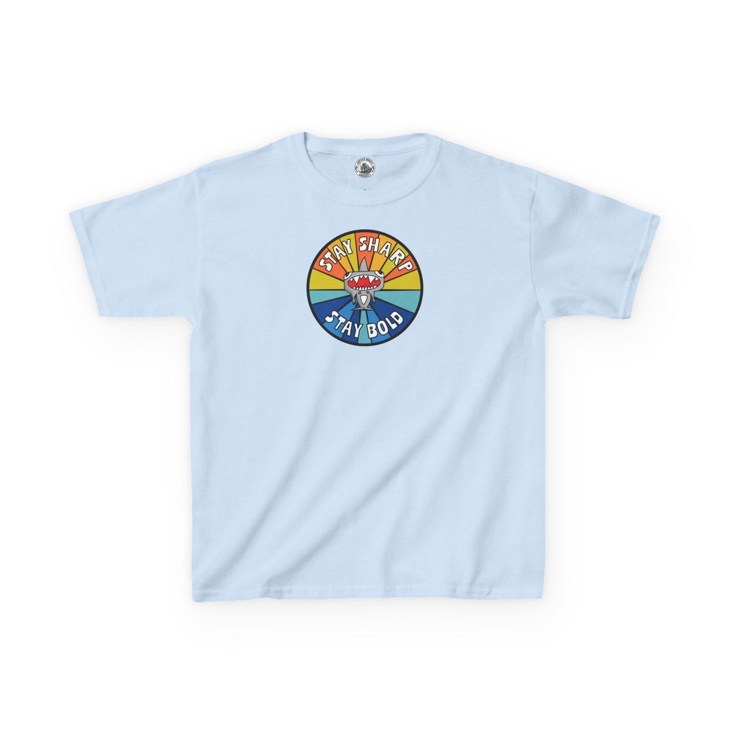 Kids Shark T-Shirt - "STAY SHARP" "STAY BOLD"