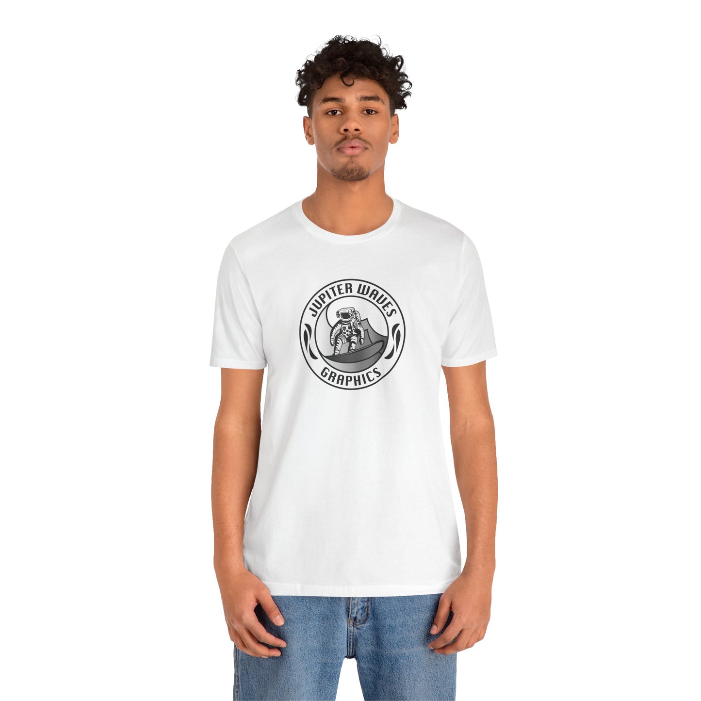 Jupiter Waves Graphics B/W logo T-shirt