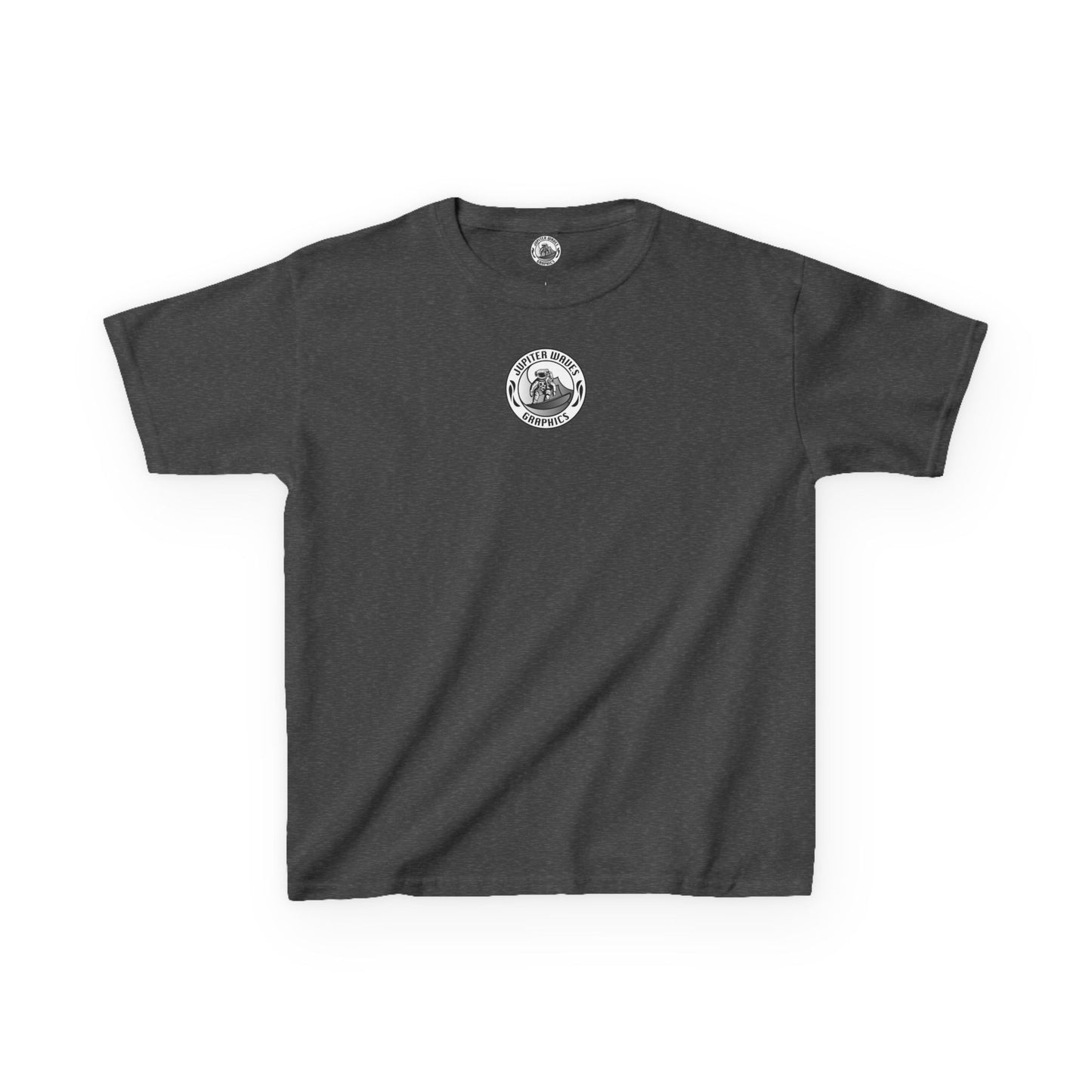 Kids Jupiter Waves Graphics Black and White Logo Shirt.
