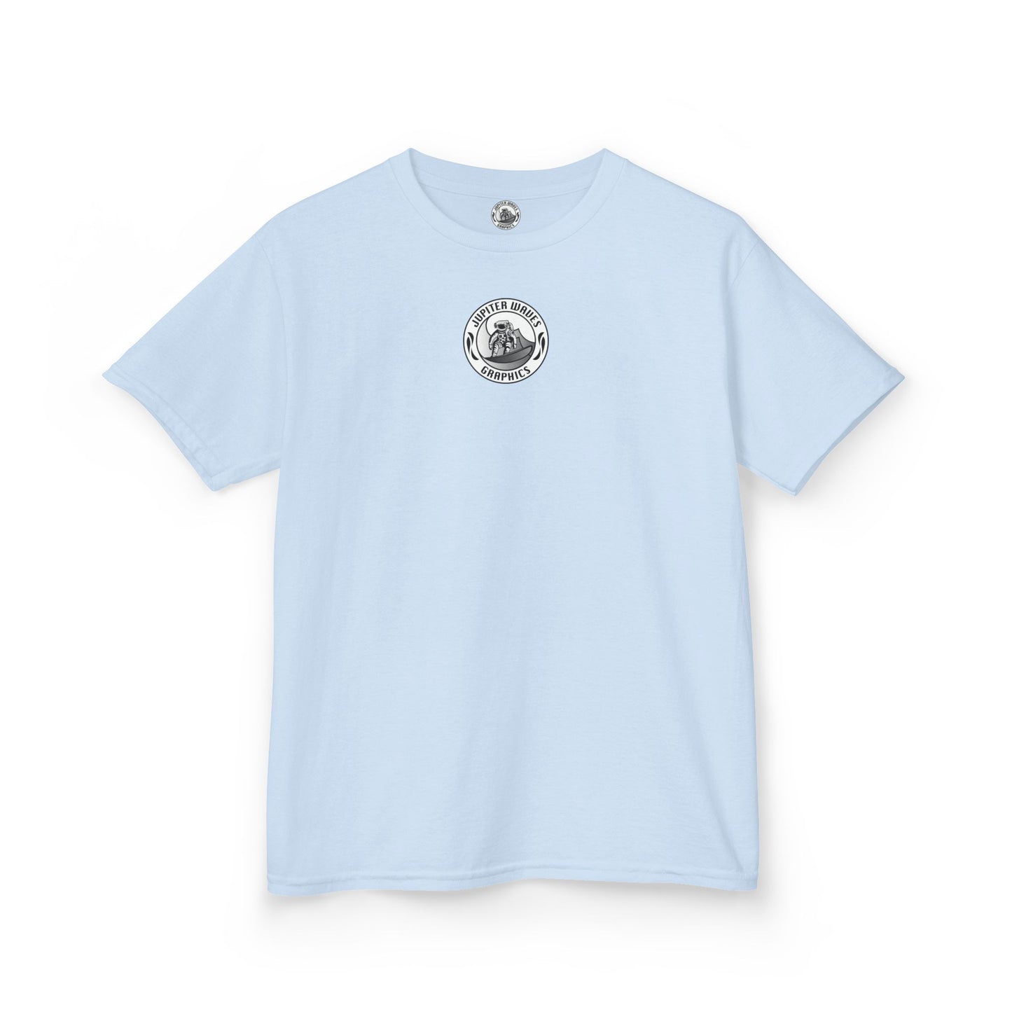 Kids Jupiter Waves Graphics Black and White Logo Shirt.